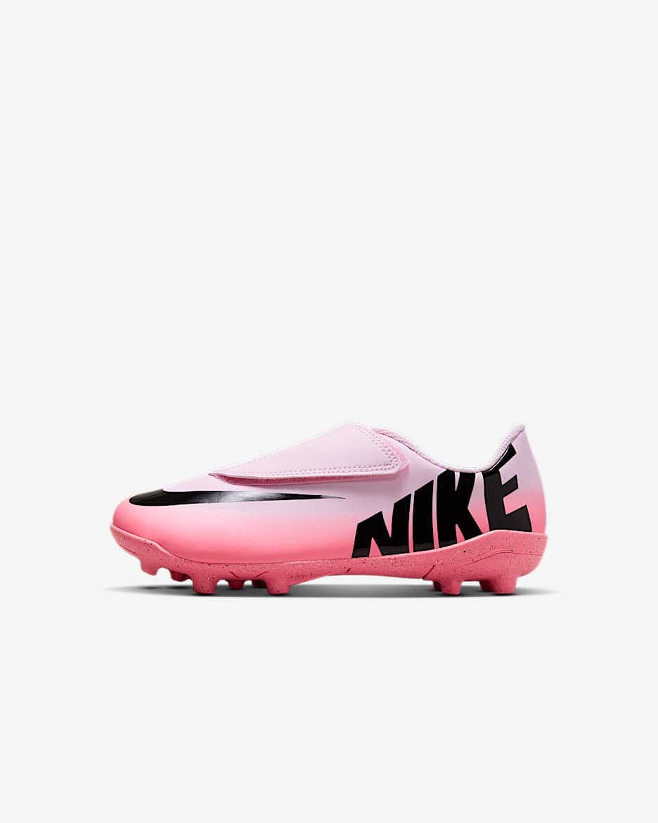 Tacos de futbol de corte low para terrenos multiples para ninos de preescolar Nike Jr. Mercurial Vapor 15 Club